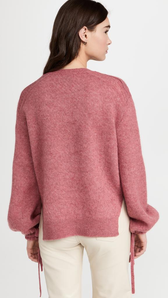 3.1 Phillip Lim 蓬松羊驼绒混纺褶饰袖口毛衣商品第3张图片规格展示