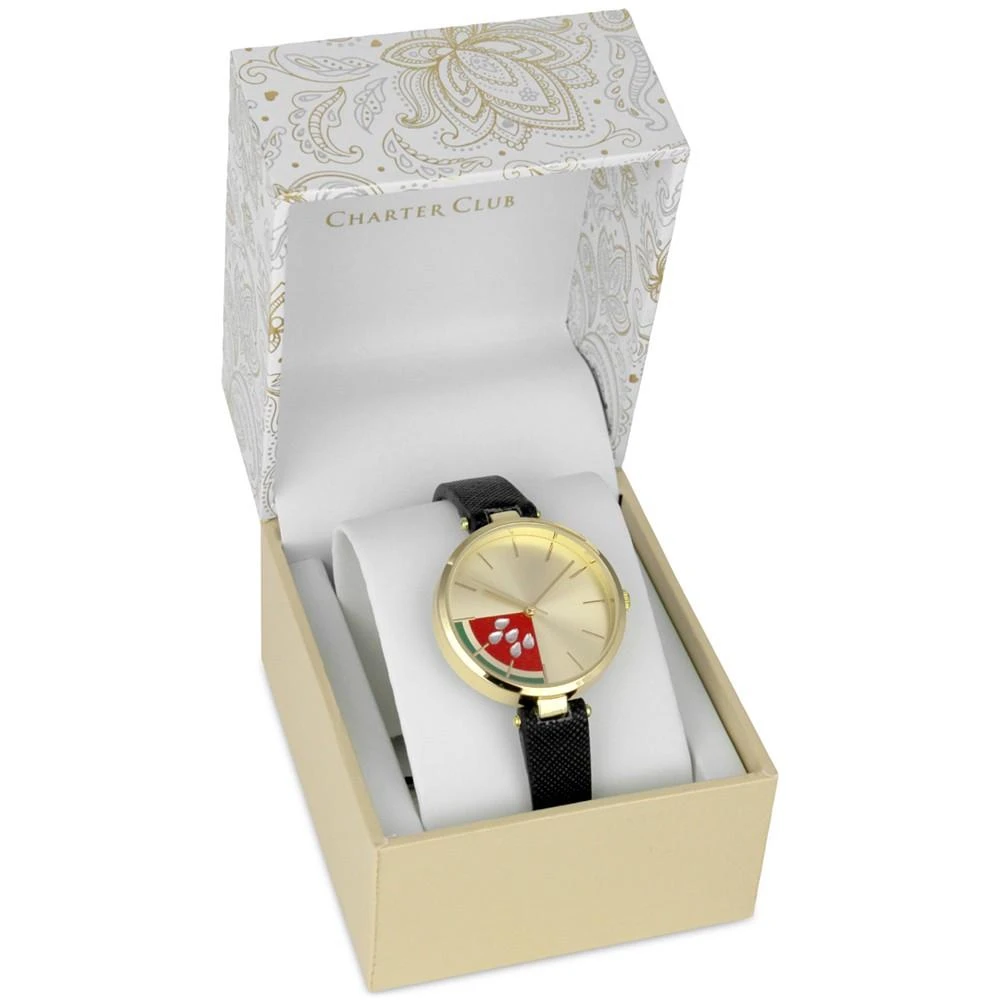 商品Charter Club|I.N.C. International Concepts Women's Black Strap Watch 34mm, Created for Macy's,价格¥120,第4张图片详细描述