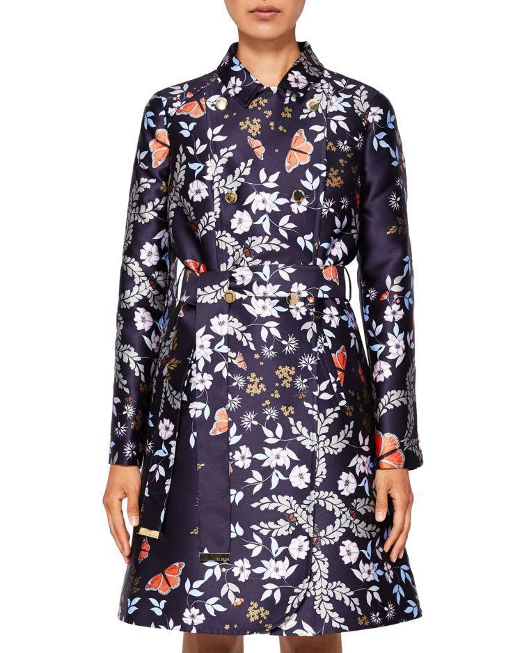 商品Ted Baker London|Mihsha Kyoto Gardens Double-Breasted Coat,价格¥2080,第1张图片