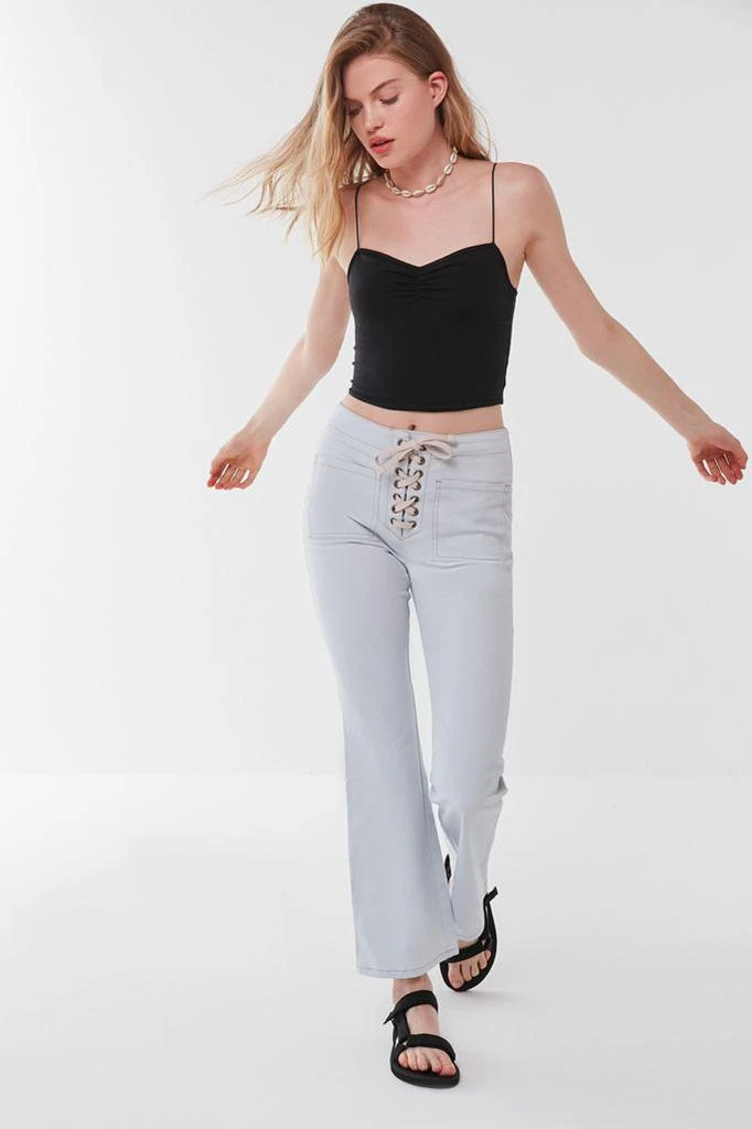 UO Lillie High-Waisted Lace-Up Flare Pant 商品