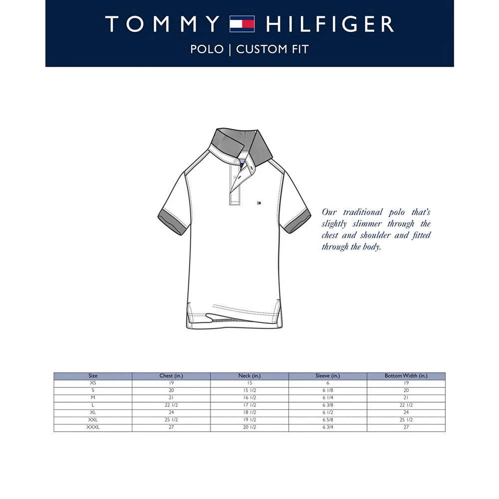 Tommy Hilfiger Men's Custom-Fit Ivy Polo 6