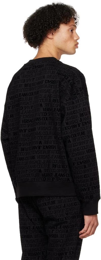 商品Versace|Black Flocked Sweatshirt,价格¥1261,第3张图片详细描述