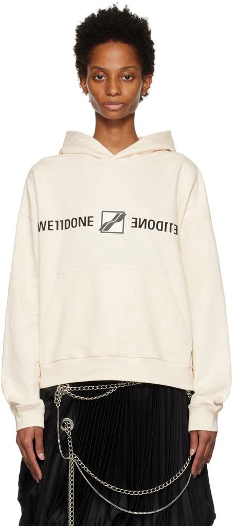 商品We11done|Off-White Patched Mirror Hoodie,价格¥1319,第1张图片