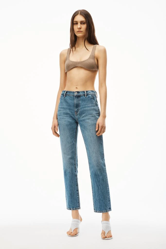 商品Alexander Wang|OG HIGH-RISE STOVEPIPE JEAN IN DENIM,价格¥2630,第2张图片详细描述