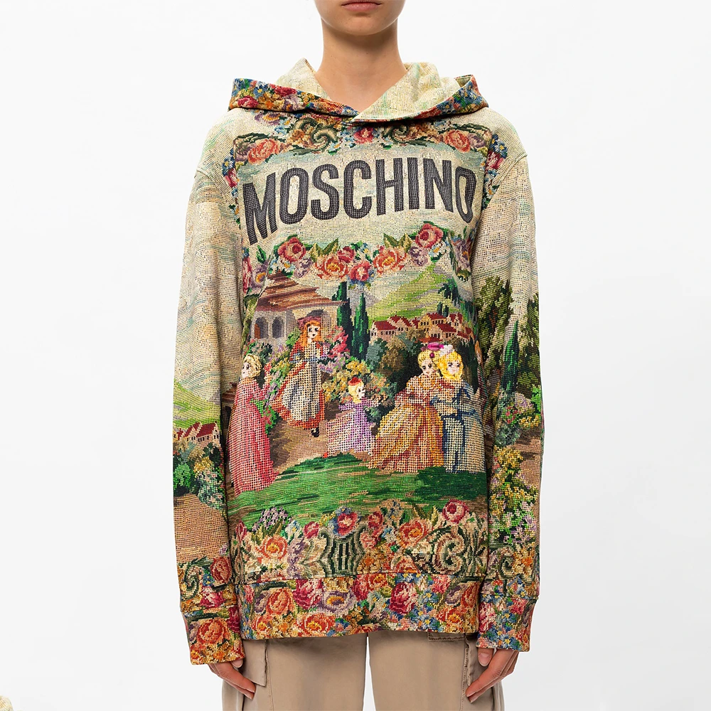 MOSCHINO 女士印花连帽卫衣 A1715-5427-2888 商品