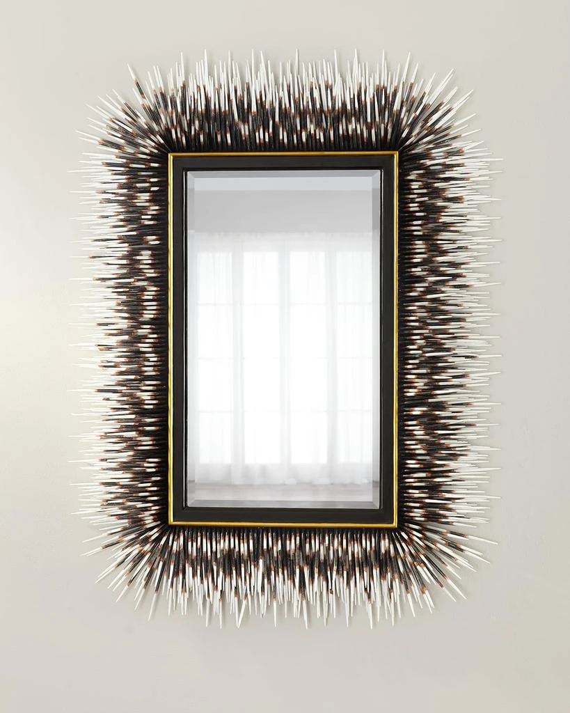 商品Neiman Marcus|Porcupine Quill Rectangle Mirror,价格¥14729,第1张图片