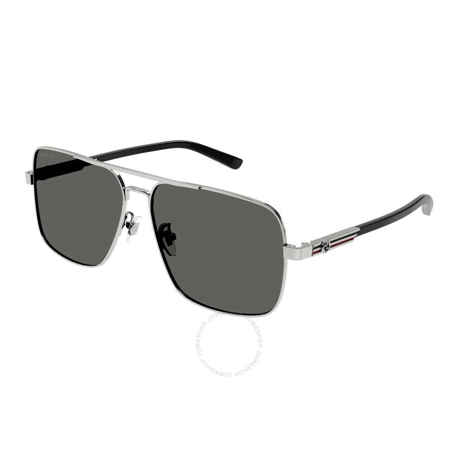 商品Gucci|Grey Navigator Men's Sunglasses GG1289S 001 62,价格¥1830,第1张图片