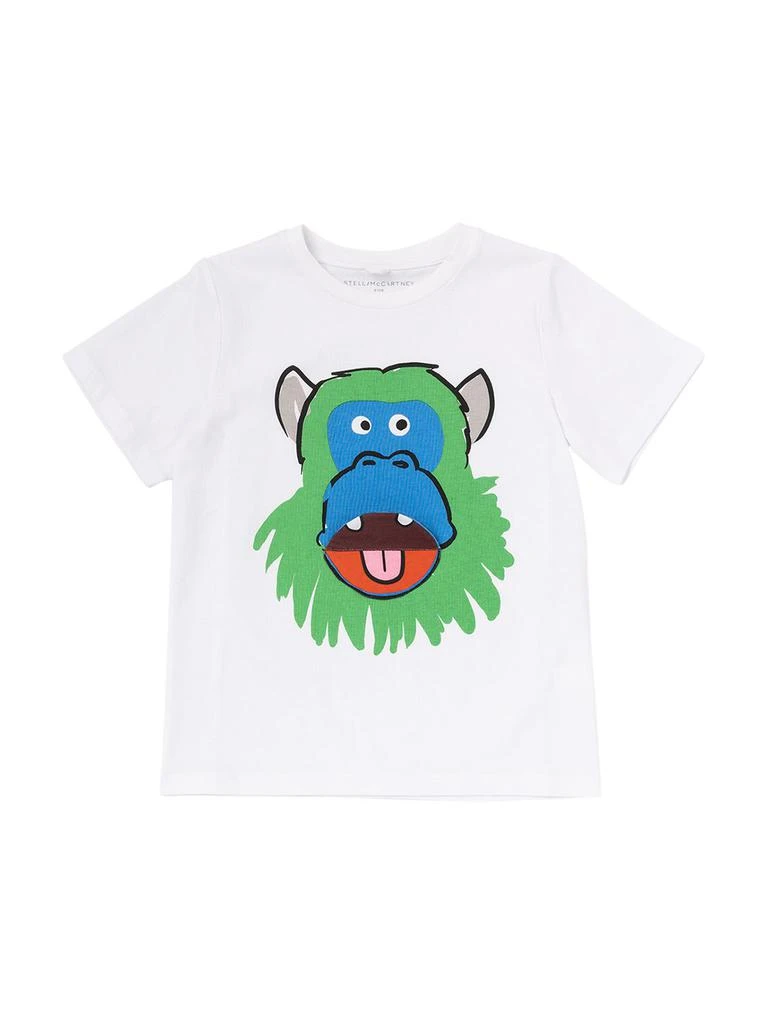 商品Stella McCartney|Printed Organic Cotton T-shirt W/ Patch,价格¥387,第1张图片