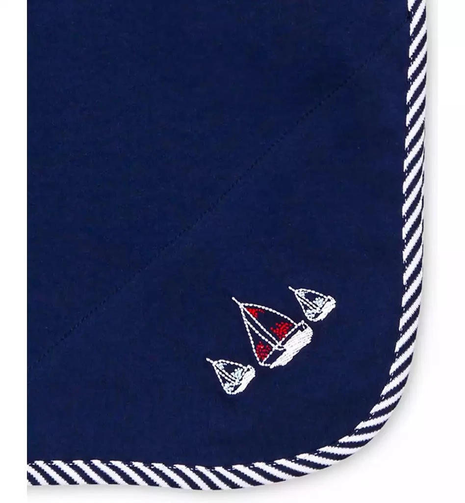 商品Little Me|Baby Boys Sailboat And Stripe Trim Blanket,价格¥101,第2张图片详细描述