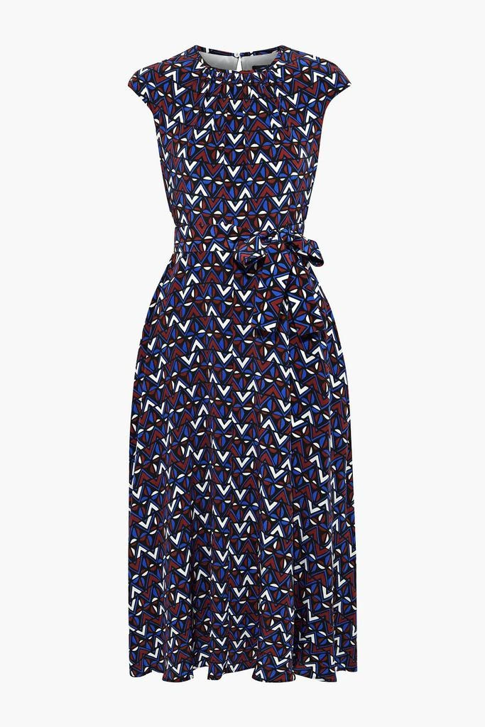 商品Weekend Max Mara|Ragtime belted printed silk crepe de chine midi dress,价格¥1114,第3张图片详细描述