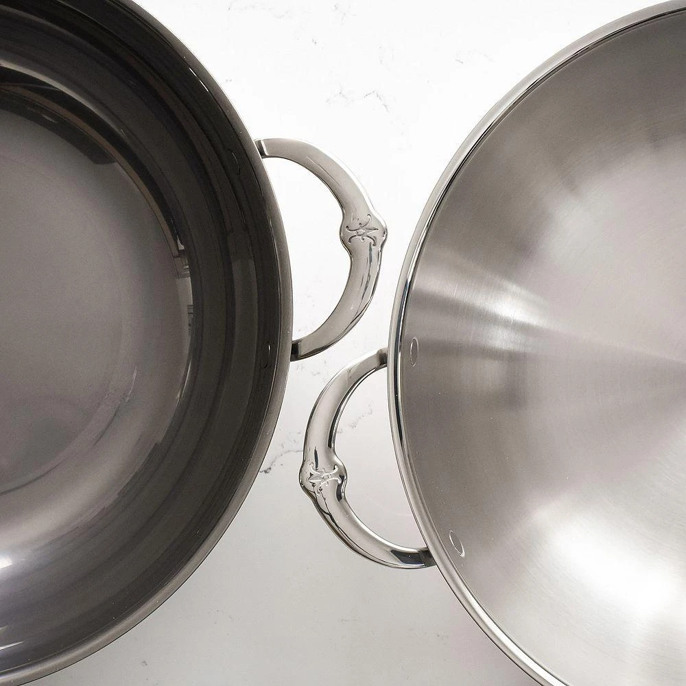 ProBond® Forged 14" Professional Clad Stainless Steel Wok with Dome Lid 商品