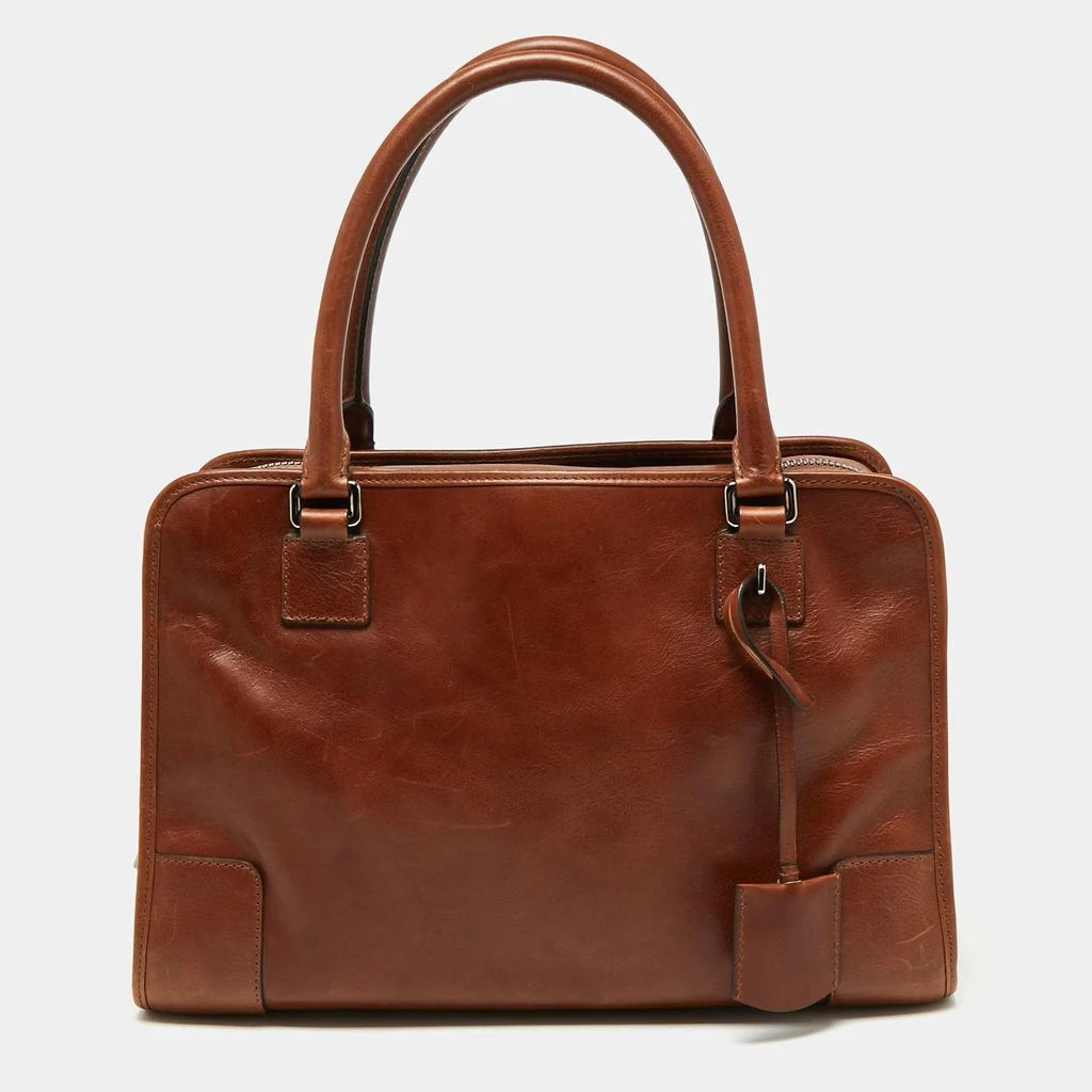 商品[二手商品] Loewe|Loewe Brown Leather Amazona Satchel,价格¥3069,第1张图片