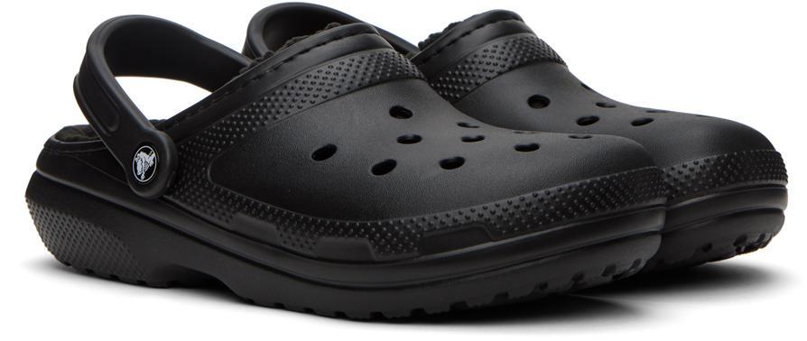 商品Crocs|Black Classic Lined Clogs,价格¥483,第6张图片详细描述