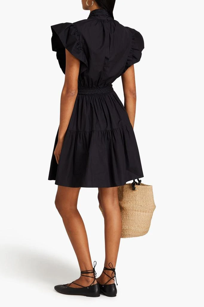 商品Derek Lam|Ruffled cotton-poplin mini dress,价格¥1666,第3张图片详细描述