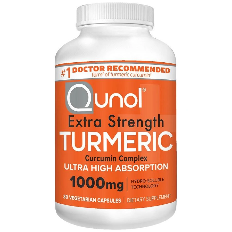 商品Qunol|Extra Strength Turmeric 1000 mg Vegetarian Capsules,价格¥204,第4张图片详细描述