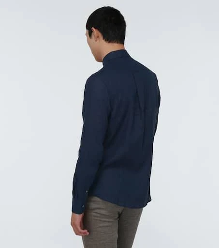 商品Derek Rose|Monaco 2长袖亚麻衬衫,价格¥1366,第4张图片详细描述