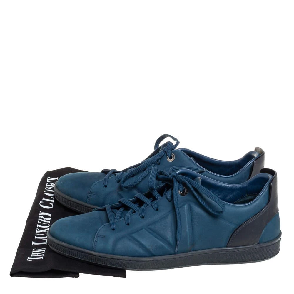 Louis Vuitton Blue/Black Nubuck And Leather Low Top Sneakers Size 43 商品