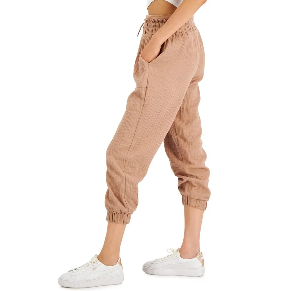 Juniors' Gauzy Cotton Jogger Pants 商品