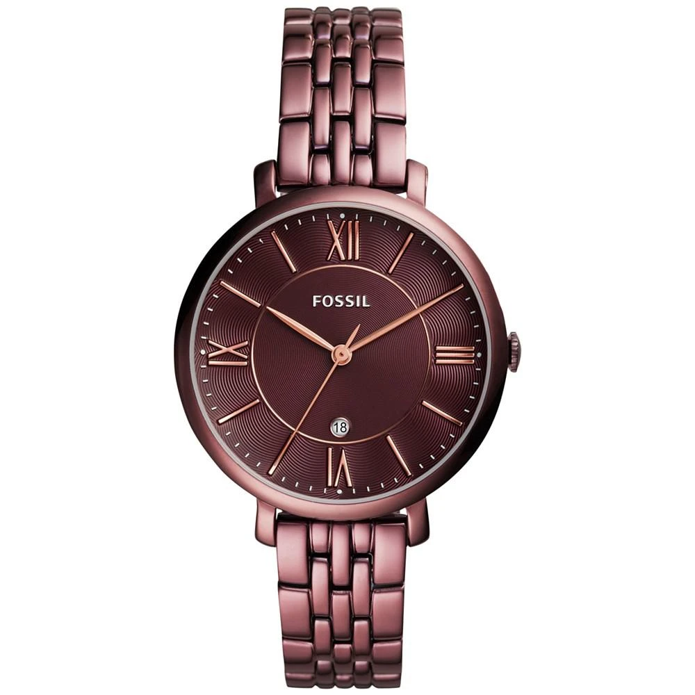 商品Fossil|Women's Jacqueline Brown Metal Bracelet Watch ES4100,价格¥1114,第1张图片