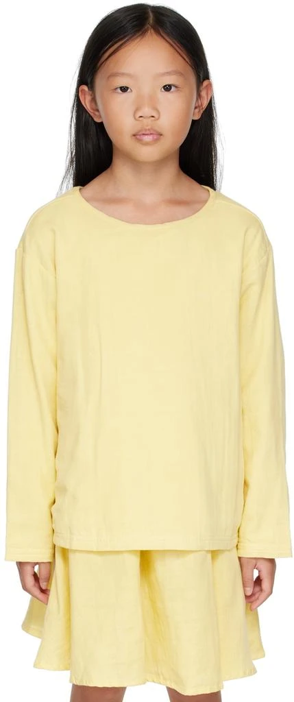 商品Coco Village|Kids Yellow Organic Cotton Long Sleeve T-Shirt,价格¥123,第1张图片