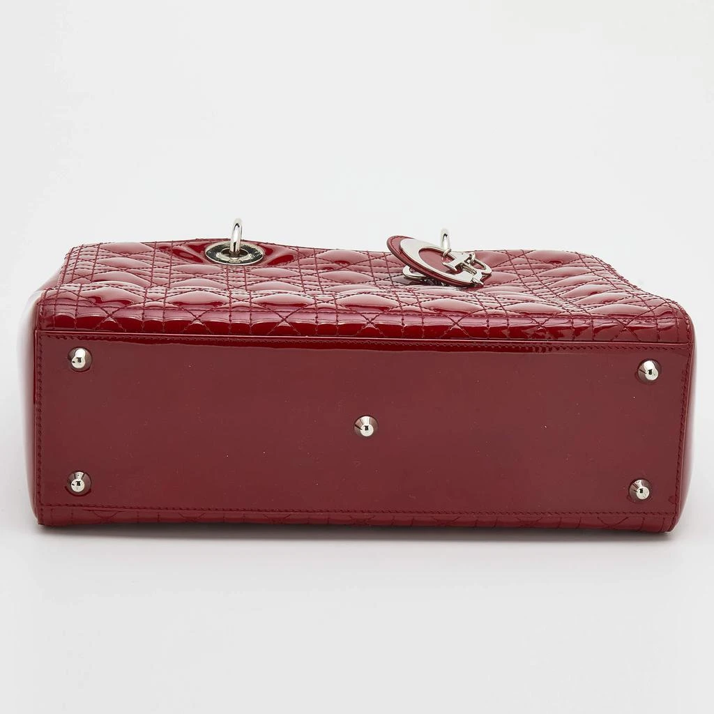 Dior Red Cannage Patent Leather Large Lady Dior Tote 商品