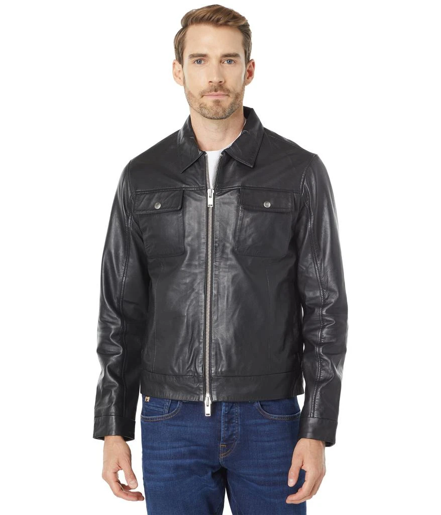 商品[国内直发] Selected Homme|Iconic Blouson Leather Jacket,价格¥759,第1张图片