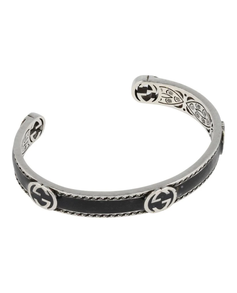 商品Gucci|Sterling Silver Interlocking G Bracelet,价格¥3501,第1张图片