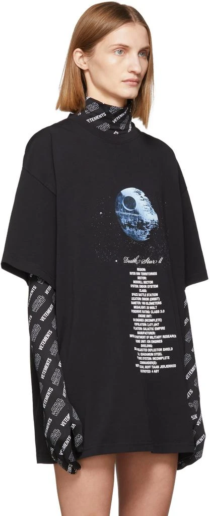 商品Vetements|Black STAR WARS Edition Death Star Episode IV T-Shirt,价格¥2899,第2张图片详细描述