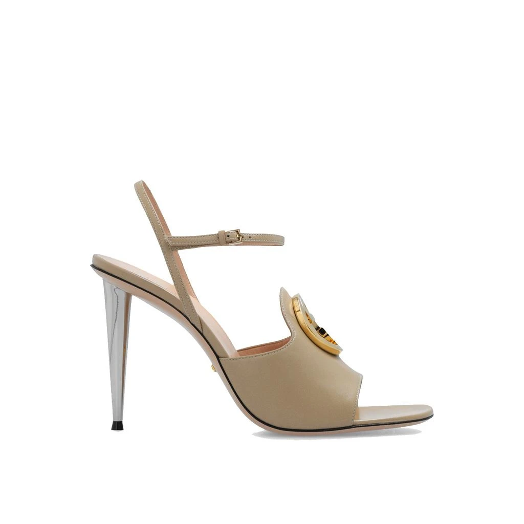 商品Gucci|Gucci GG Logo Heel Sandals,价格¥5543,第1张图片