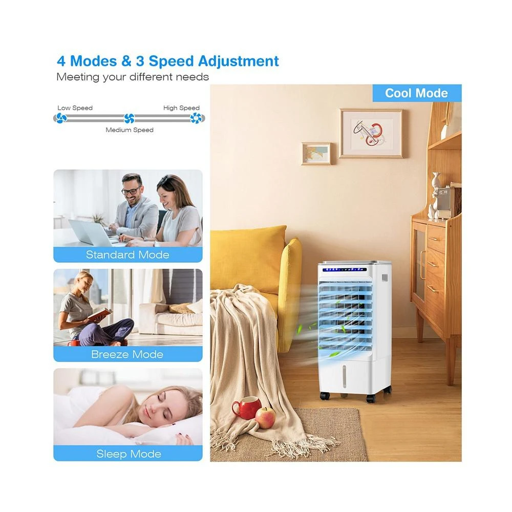 商品Costway|3-in-1 Evaporative Air Cooler Portable Air Cooling Fan w/ Fan & Humidifier,价格¥829,第2张图片详细描述
