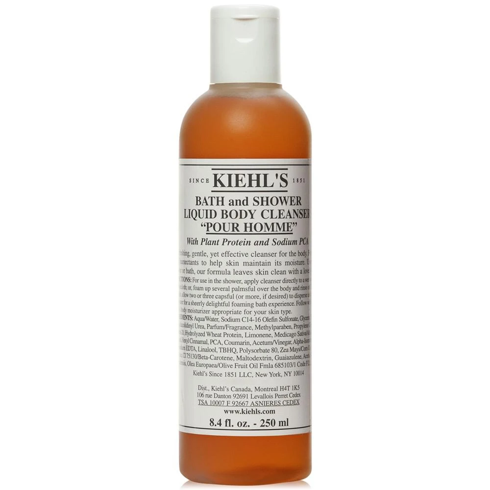 商品Kiehl's|Bath & Shower Liquid Body Cleanser - Pour Homme, 8.4-oz.,价格¥149,第1张图片