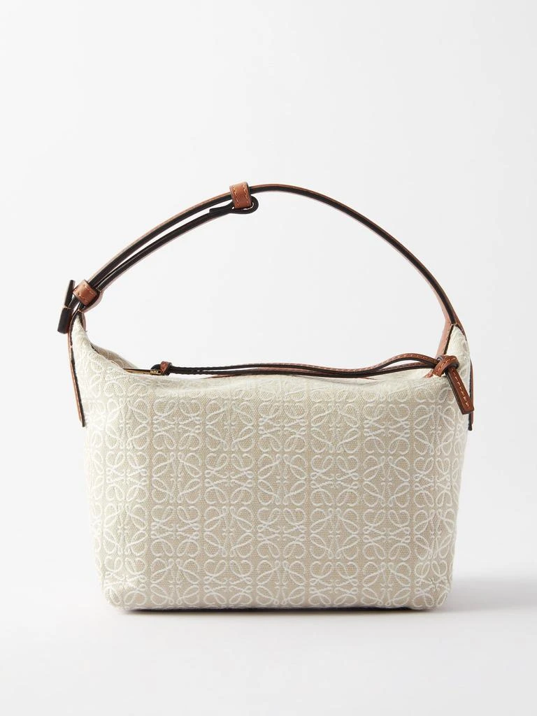 商品Loewe|Cubi Anagram jacquard and leather shoulder bag,价格¥10895,第1张图片