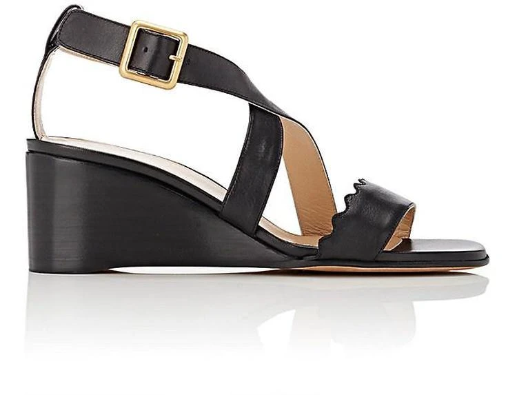 商品Chloé|Scallop-Detailed Wedge Sandals,价格¥2010,第1张图片
