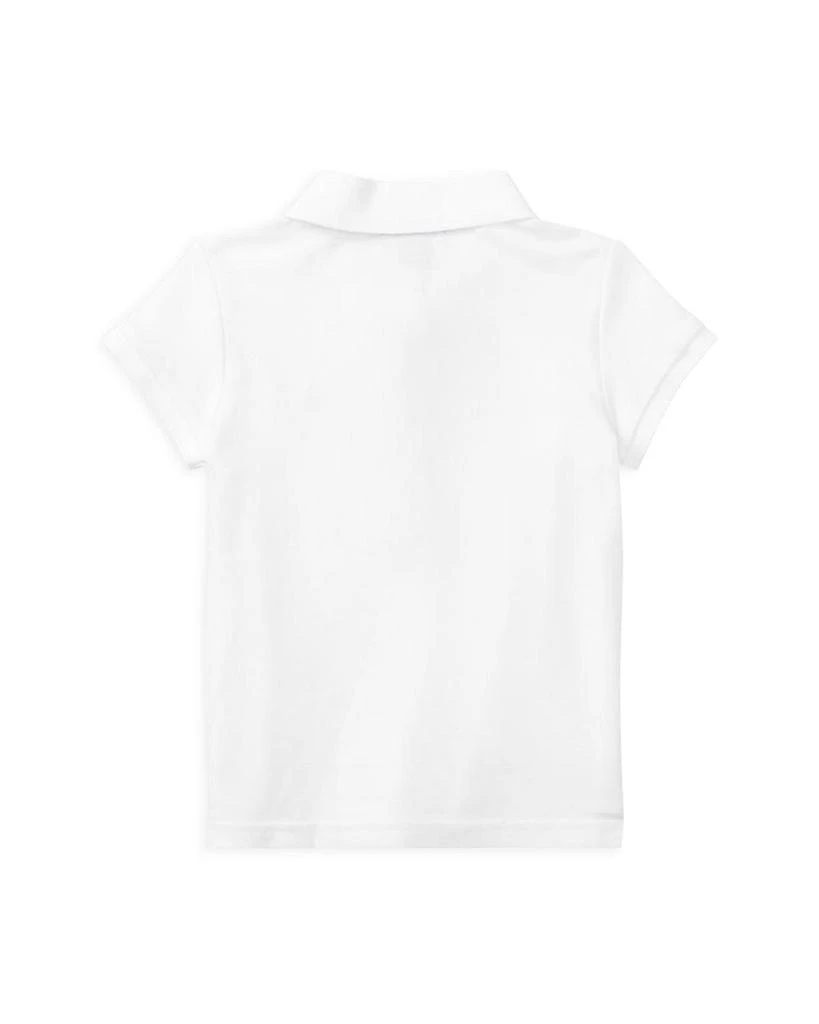 商品Ralph Lauren|大童Girls' Mesh Polo Knit Top - Big Kid,价格¥376,第5张图片详细描述