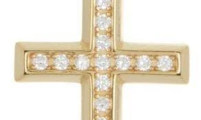 商品Argento Vivo Sterling Silver|Crystal Cross Pendant Necklace,价格¥81,第4张图片详细描述