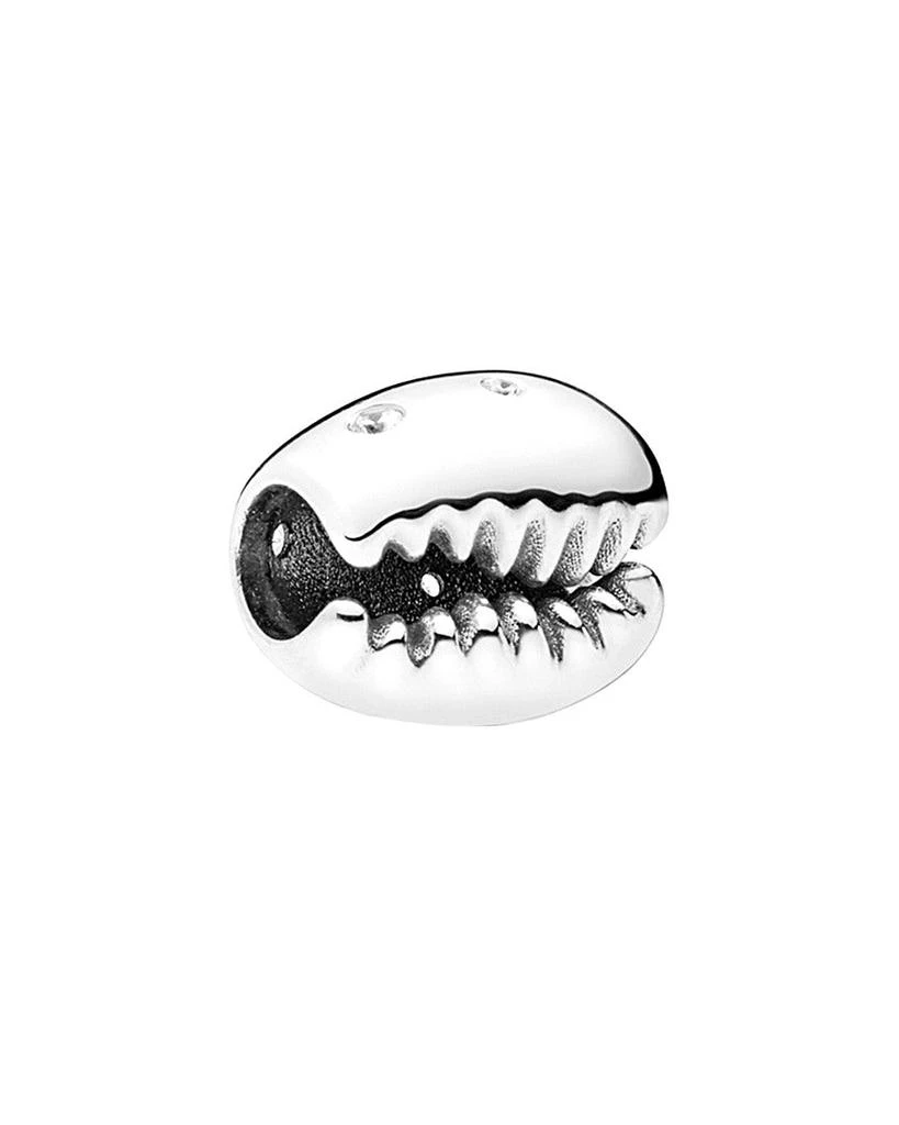 商品PANDORA|PANDORA Moments Silver CZ Cowrie Shell Charm,价格¥207,第1张图片