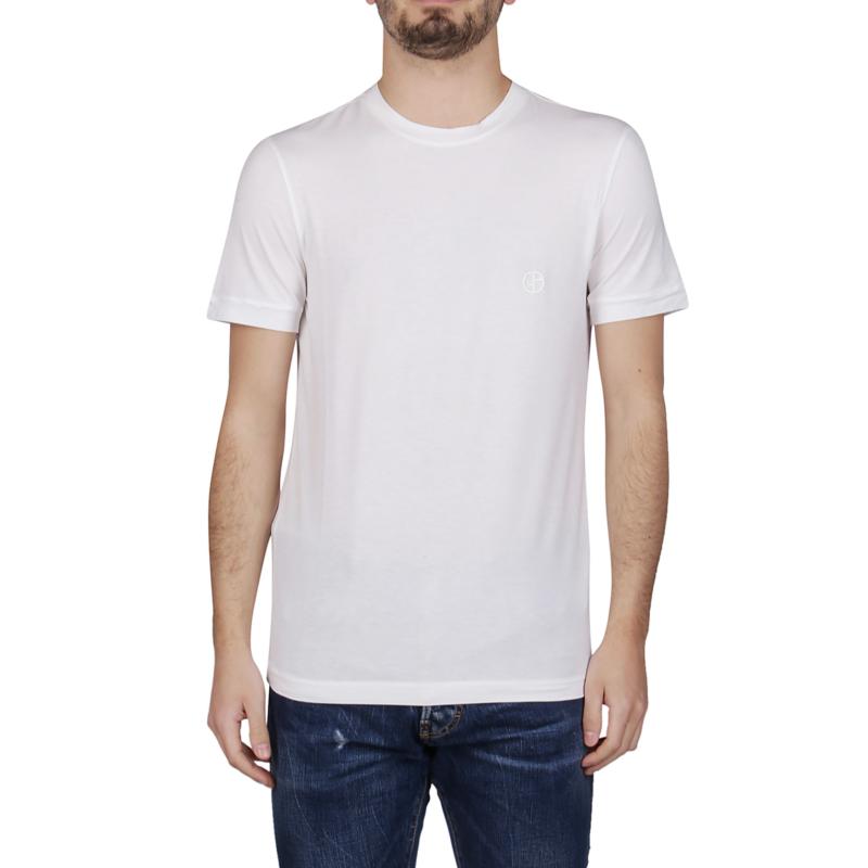 GIORGIO ARMANI 乔治·阿玛尼 男士白色T恤 3GST52-SJP4Z-U090商品第4张图片规格展示