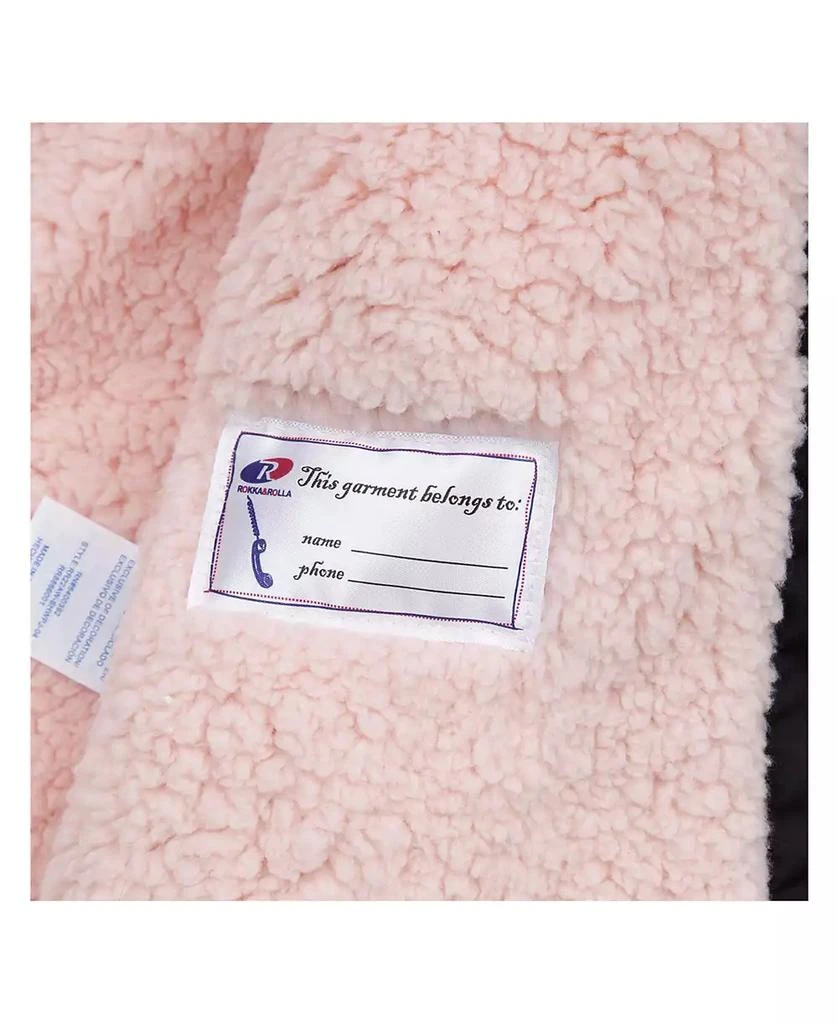 Girls Heavyweight Puffer Jacket Sherpa Lined Bubble Coat 商品