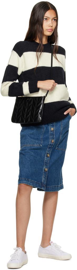 商品A.P.C.|Black Quilted Shoulder Bag,价格¥2469,第6张图片详细描述