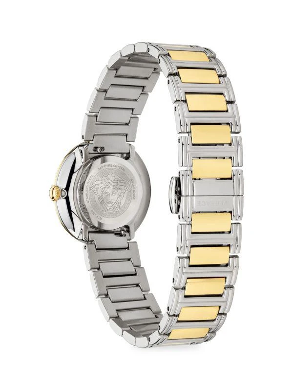 商品Versace|28MM Two Tone Stainless Steel Bracelet Watch,价格¥2837,第3张图片详细描述