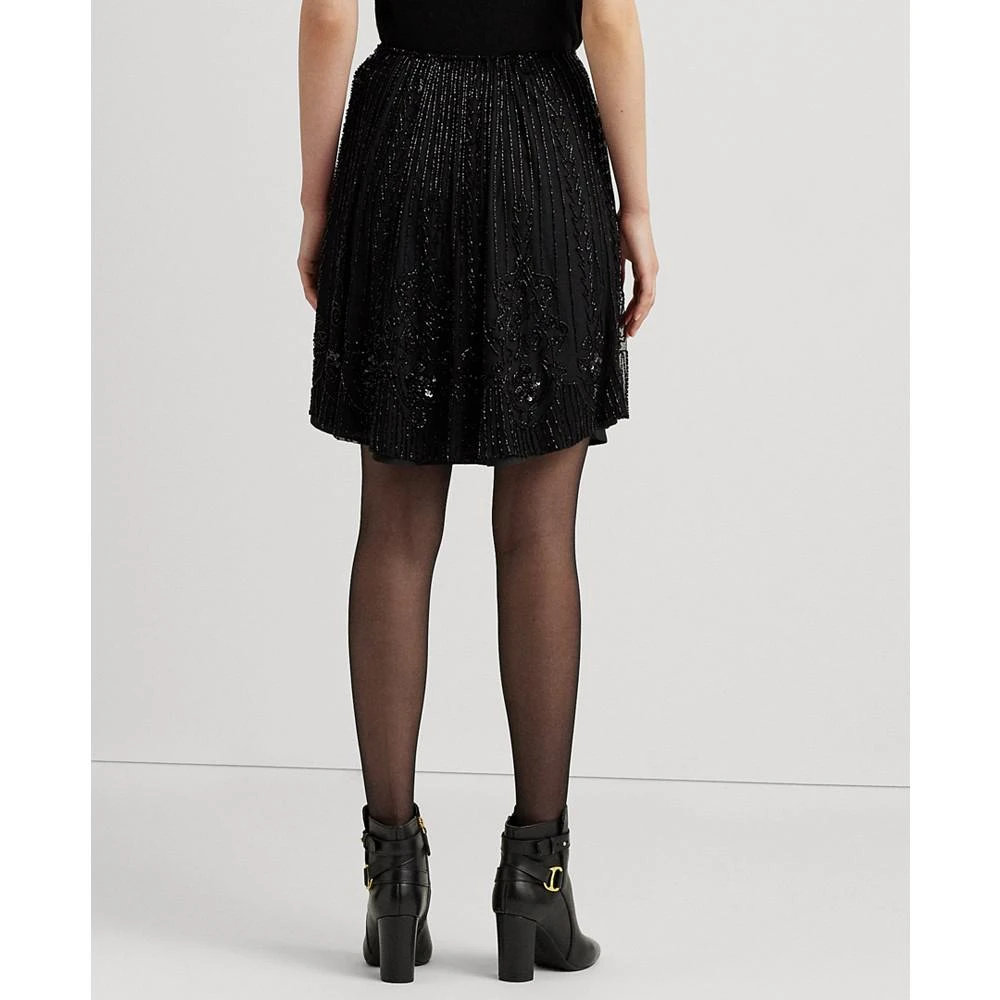 商品Ralph Lauren|Petite Beaded A-Line Miniskirt,价格¥2222,第2张图片详细描述