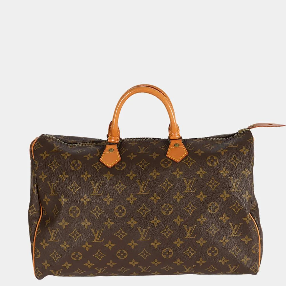 商品[二手商品] Louis Vuitton|Louis Vuitton Brown Vintage Monogram Canvas Speedy 40 Satchel Bag,价格¥8147,第1张图片