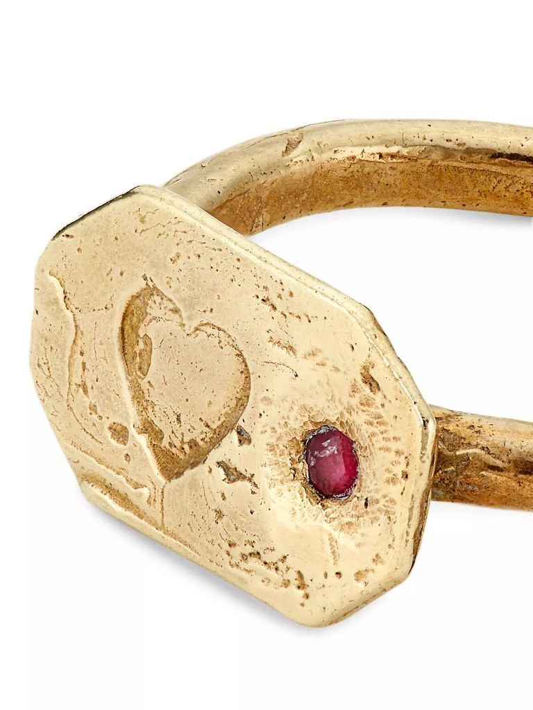 商品Maison Mönik|Precious Goldtone &amp; Ruby Adjustable Ring,价格¥1090,第4张图片详细描述