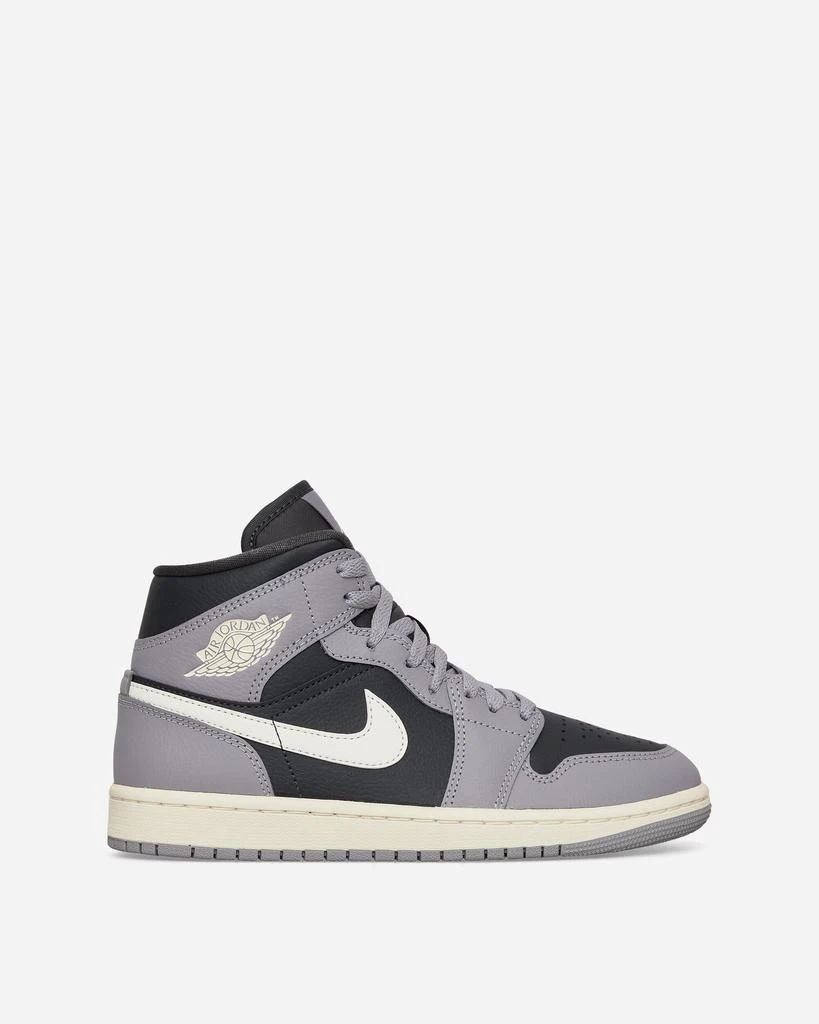 商品Jordan|WMNS Air Jordan 1 Mid Sneakers Cement Grey,价格¥555,第1张图片