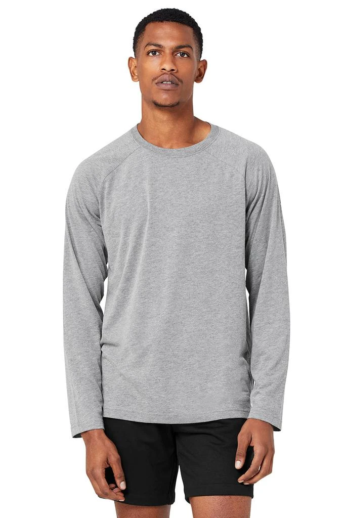 商品Alo|Triumph Long Sleeve Tee - Grey Heather,价格¥349,第1张图片