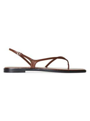 The Row Constance Flat Leather Sandals 1