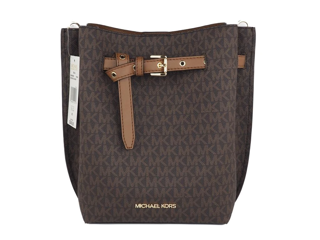 商品Michael Kors|Michael Kors Emilia Small Signature PVC Bucket Bag Messenger Handbag (Women's Signature),价格¥2521,第2张图片详细描述