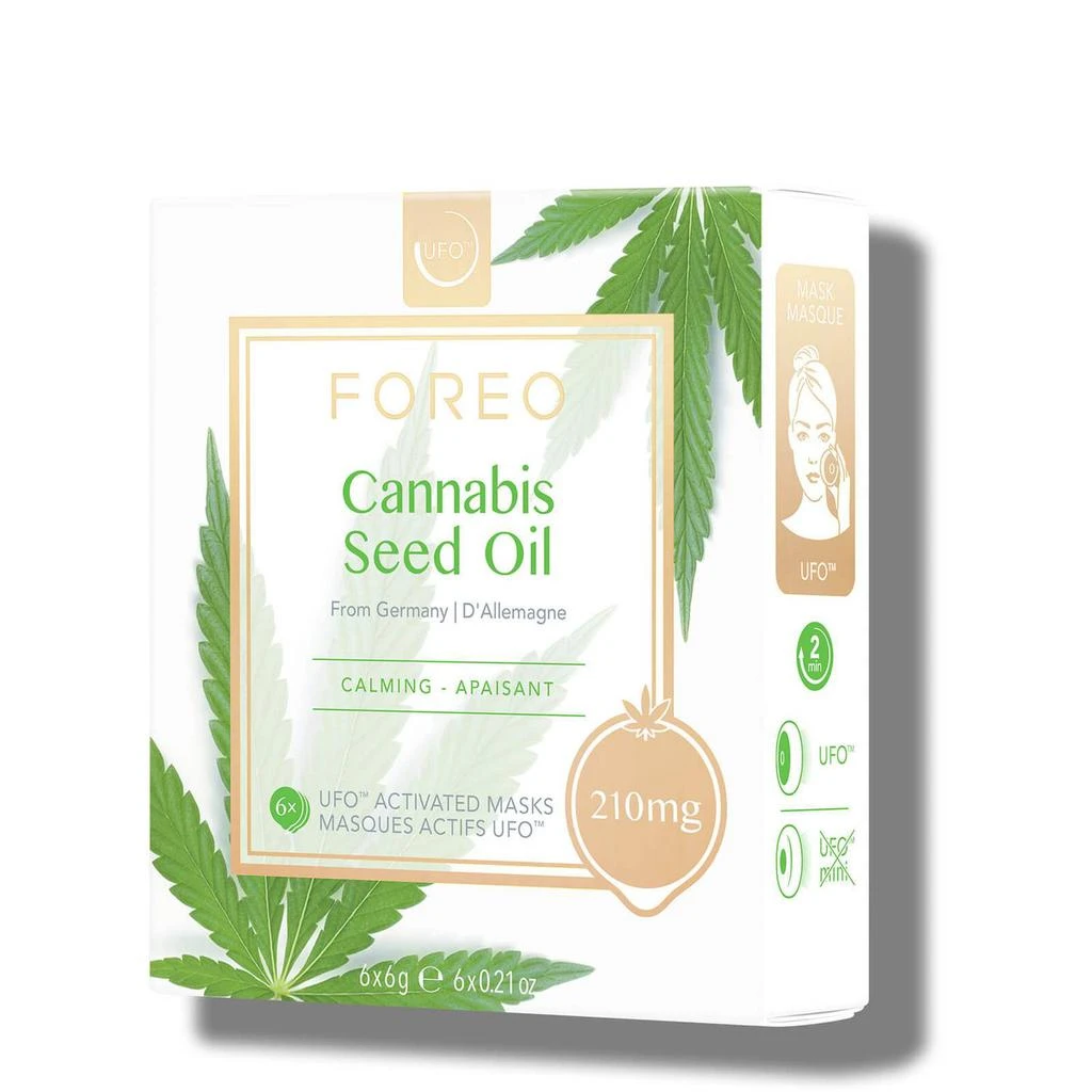 商品Foreo|FOREO Cannabis Seed Oil UFO Calming Face Mask (6 Pack),价格¥162,第1张图片