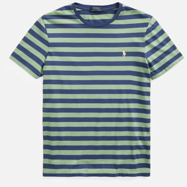 商品Ralph Lauren|Polo Ralph Lauren Men's Custom Slim Fit Jersey Striped T-Shirt,价格¥374,第1张图片详细描述