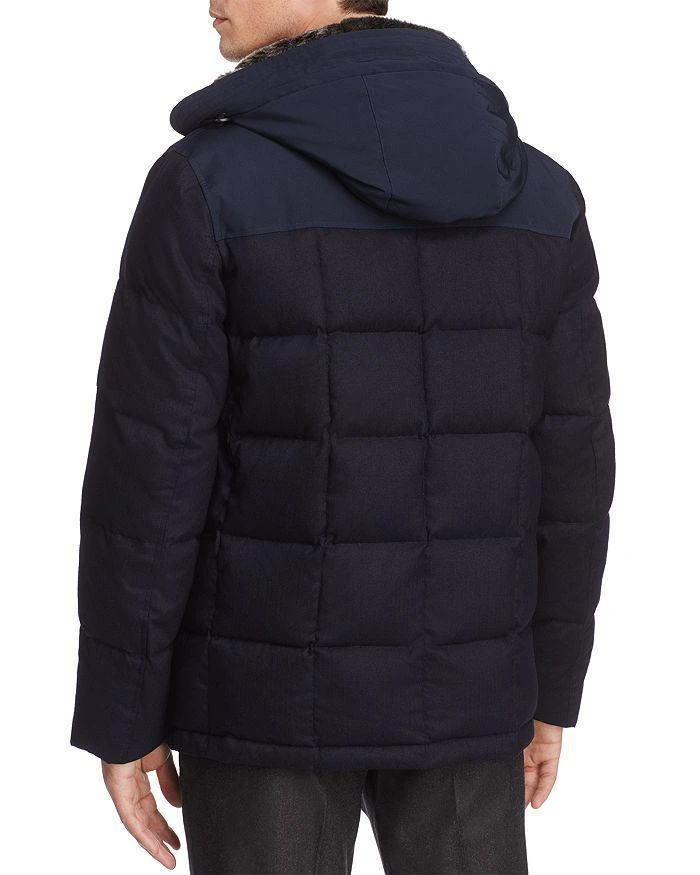 商品Cole Haan|Flannel Down Hooded Jacket,价格¥3690,第2张图片详细描述